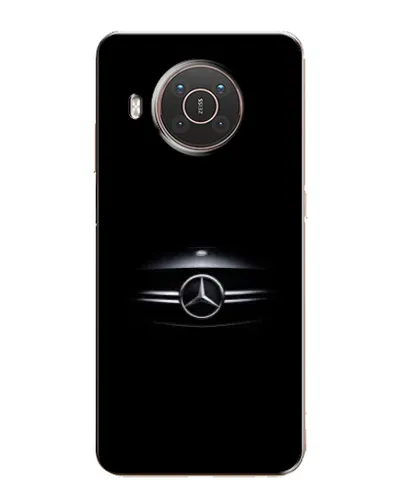Чехол для Nokia X20 с картинкой «Mercedes — абстрактные линии»