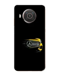 Чехол для Nokia X20 с картинкой «Mercedes — ретро стиль»