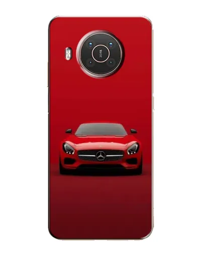 Чехол для Nokia X20 с картинкой «Красный Mercedes AMG»