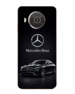 Чехол для Nokia X20 с картинкой «Mercedes — решетка радиатора»