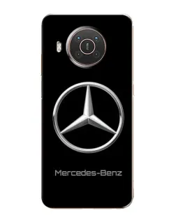 Чехол для Nokia X20 с картинкой «Mercedes Silver Logo»