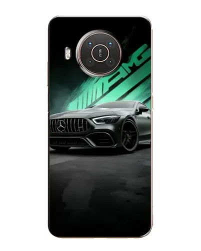 Чехол для Nokia X20 с картинкой «Темный Mercedes AMG»