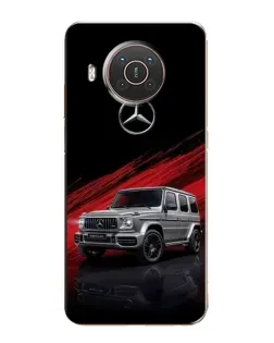 Чехол для Nokia X20 с картинкой «Mercedes G-Class красный»