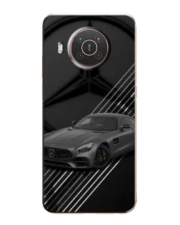 Чехол для Nokia X20 с картинкой «Mercedes AMG — графика»