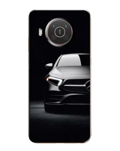 Чехол для Nokia X20 с картинкой «Свет фар Mercedes»