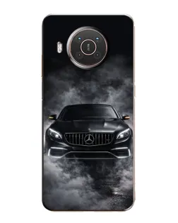Чехол для Nokia X20 с картинкой «Mercedes в дыму»