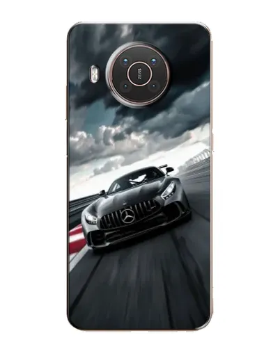 Чехол для Nokia X20 с картинкой «Гоночный Mercedes AMG»