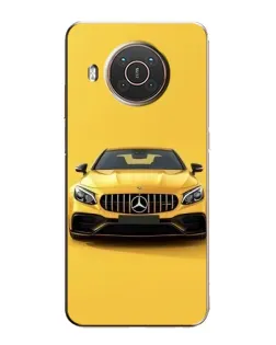 Чехол для Nokia X20 с картинкой «Желтый Mercedes GT»