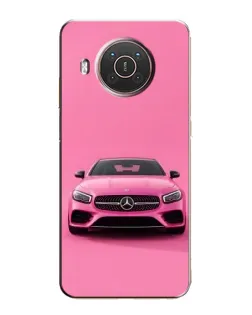 Чохол для Nokia X20 з картинкою «Рожевий Mercedes AMG»