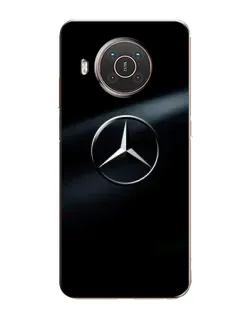 Чохол для Nokia X20 з картинкою «Mercedes на металі»