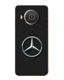 Чохол для Nokia X20 з картинкою «Карбоновий Mercedes стиль»