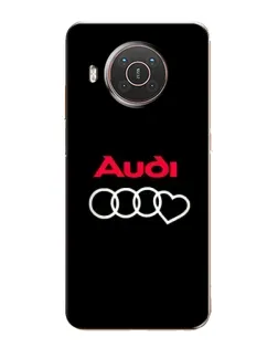 Чехол для Nokia X20 с картинкой «Логотип Audi Heart»