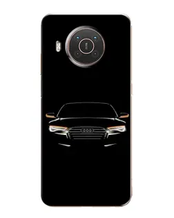 Чехол для Nokia X20 с картинкой «Audi — ночной контур»