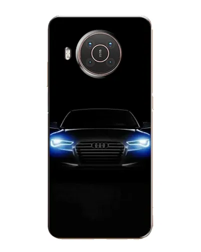 Чехол для Nokia X20 с картинкой «Audi в неоне»