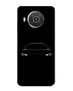 Чехол для Nokia X20 с картинкой «Взгляд Audi в темноте»