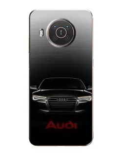 Чехол для Nokia X20 с картинкой «Audi — градиентный контур»