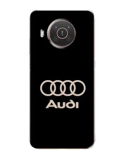 Чехол для Nokia X20 с картинкой «Audi — золотой логотип»
