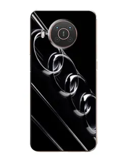 Чехол для Nokia X20 с картинкой «Audi — абстрактные кольца»