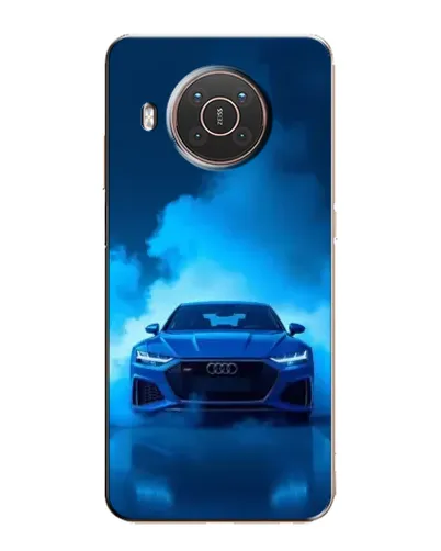 Чехол для Nokia X20 с картинкой «Audi — голубая энергия»