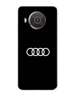 Чехол для Nokia X20 с картинкой «Audi White Logo»