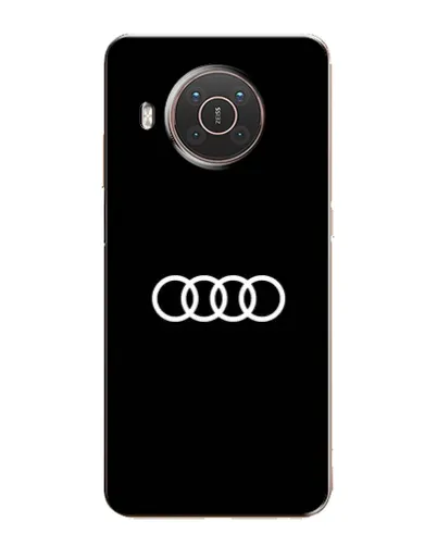 Чехол для Nokia X20 с картинкой «Audi White Logo»