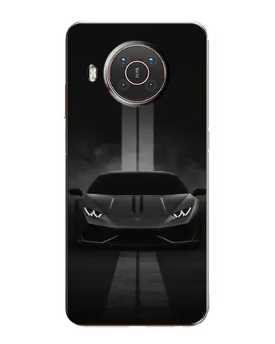 Чехол для Nokia X20 с картинкой «Lamborghini симметрия дорог»