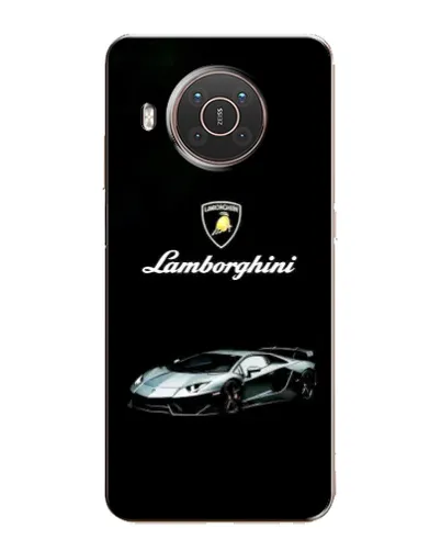 Чехол для Nokia X20 с картинкой «Логотип Lamborghini классика»