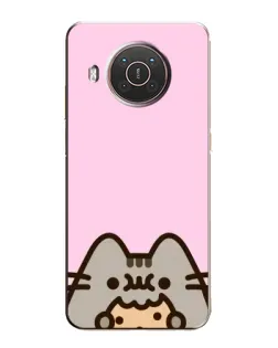 Чехол для Nokia X20 с картинкой «Pusheen и печенье» Чехол для Nokia X20 с картинкой «Pusheen и печенье»
