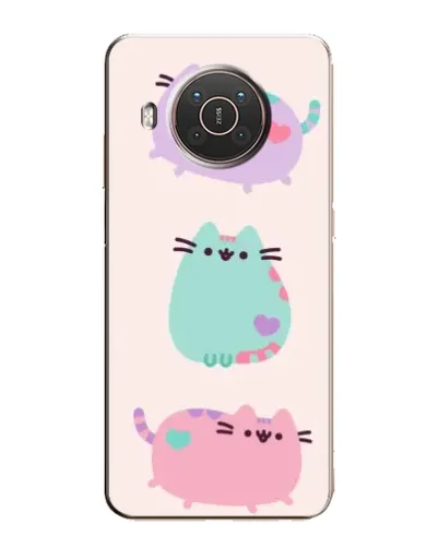 Чехол для Nokia X20 с картинкой «Pusheen трио» Чехол для Nokia X20 с картинкой «Pusheen трио»
