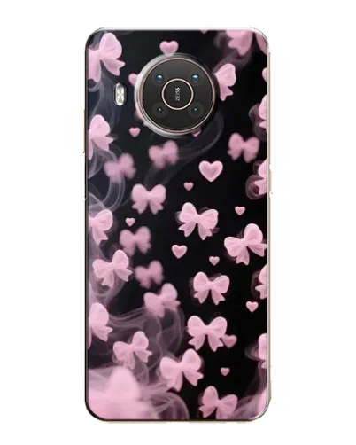 Чехол для Nokia X20 с картинкой «Неоновое кружево»