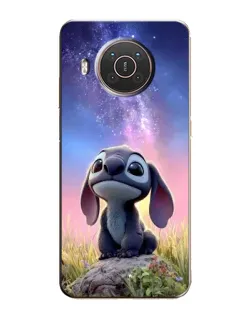Чехол для Nokia X20 с картинкой «Стич на рассвете»