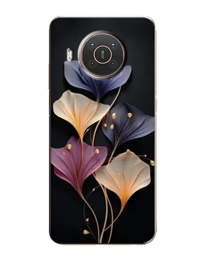 Чехол для Nokia X20 с картинкой «Лиловые цветы грации»