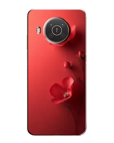 Чехол для Nokia X20 с картинкой «Маковые соцветия»