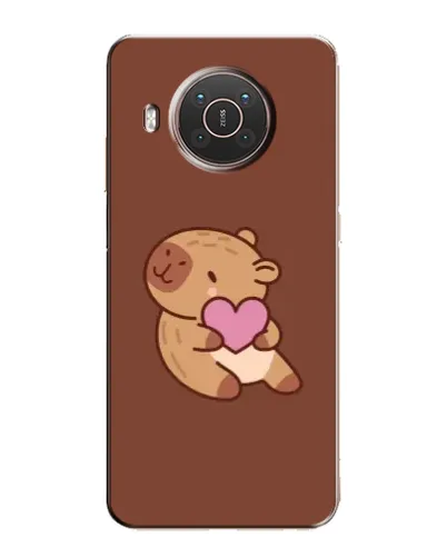 Чехол для Nokia X20 с картинкой «Капибара с сердцем» Чехол для Nokia X20 с картинкой «Капибара с сердцем»