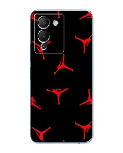 Чехол для Infinix Note 12 (G96) с картинкой «Jordan Red Pattern»