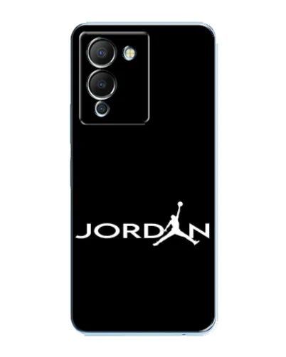 Чехол для Infinix Note 12 (G96) с картинкой «Jordan White Logo»