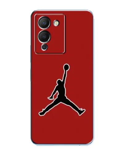 Чехол для Infinix Note 12 (G96) с картинкой «Jordan Red Back»