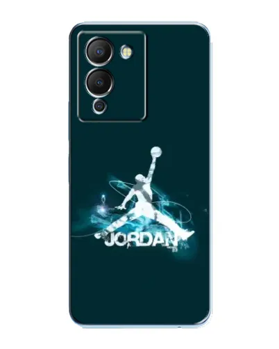 Чехол для Infinix Note 12 (G96) с картинкой «Jordan Blue Fire»