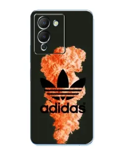 Чехол для Infinix Note 12 (G96) с картинкой «Оранжевый дым Adidas»