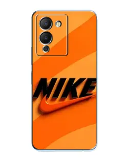 Чехол для Infinix Note 12 (G96) с картинкой «Оранжевый драйв Nike»