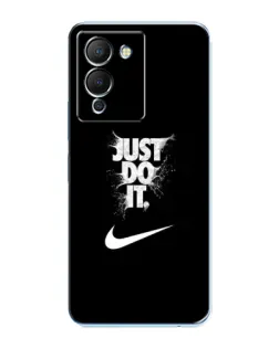 Чехол для Infinix Note 12 (G96) с картинкой «Текстовый принт Nike»