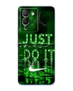 Чехол для Infinix Note 12 (G96) с картинкой «Зеленый неоновый Nike»