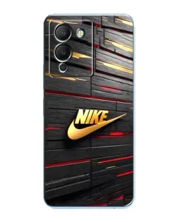 Чехол для Infinix Note 12 (G96) с картинкой «Золотой Nike на металле»