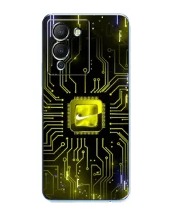 Чехол для Infinix Note 12 (G96) с картинкой «Nike — золотая искра»
