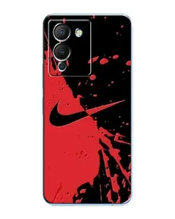 Чохол для Infinix Note 12 (G96) з картинкою «Червоні бризки Nike»