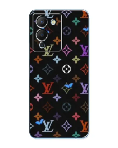 Чехол для Infinix Note 12 (G96) с картинкой «Цветная монограмма LV»