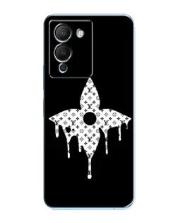 Чехол для Infinix Note 12 (G96) с картинкой «Цветочная монограмма»