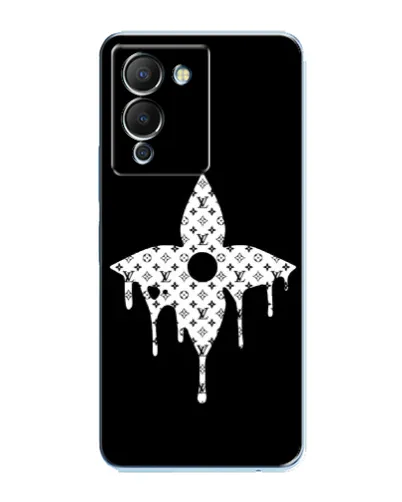 Чехол для Infinix Note 12 (G96) с картинкой «Цветочная монограмма»