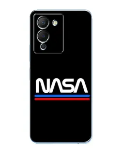 Чехол для Infinix Note 12 (G96) с картинкой «NASA — классика Red Blue»