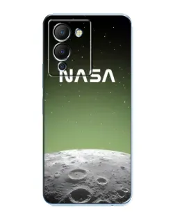 Чехол для Infinix Note 12 (G96) с картинкой «NASA — лунный градиент»